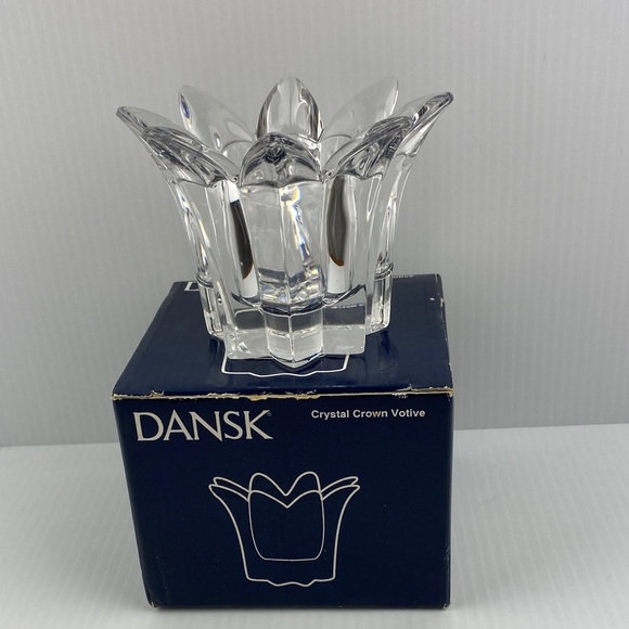 Dansk Crystal Crown Votive Candle Holder - Picture 7 of 9